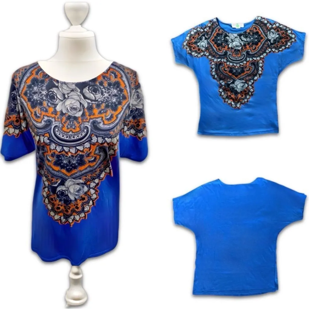 Stella McCartney Blue Short Sleeve Graphic Tee - Image 9