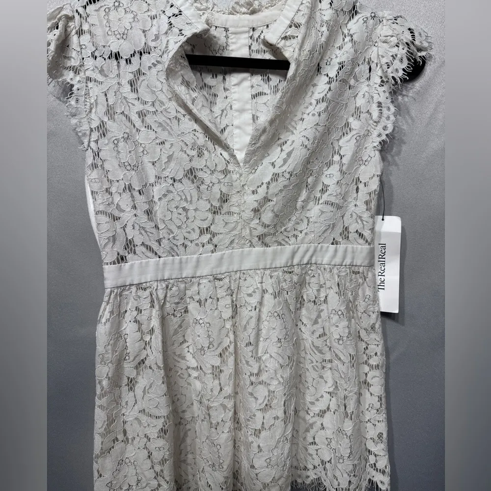 Rachel Zoe-Jaime Ivory Lace Top- Size 4- The Real Real Tag still on - Image 8