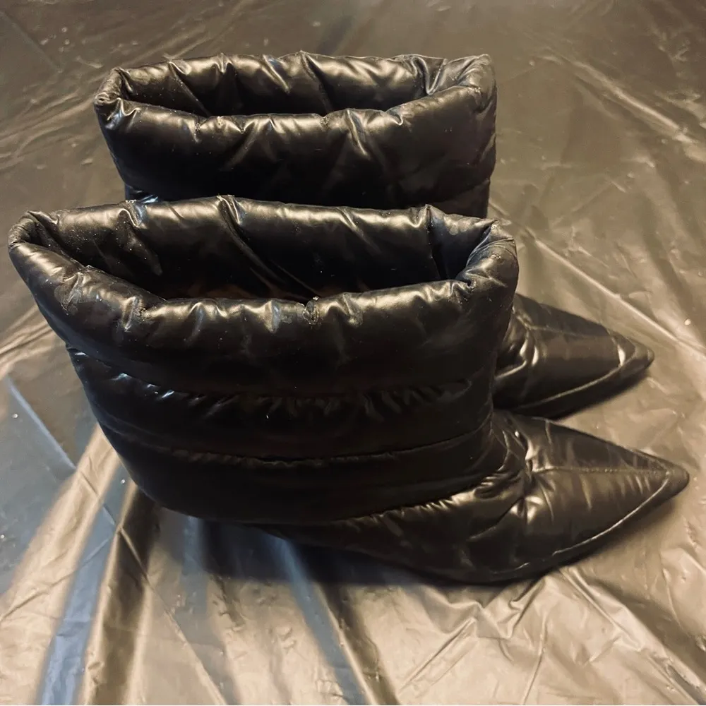 Alchimia di Ballin Daphne 55 Satin Puffer Boot - Women Size 36 - Black - Image 3