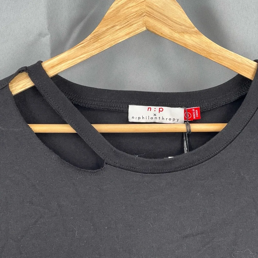 n:philanthropy Dress Black Long Sleeve Cut-Out Detail Size Small New - Image 2