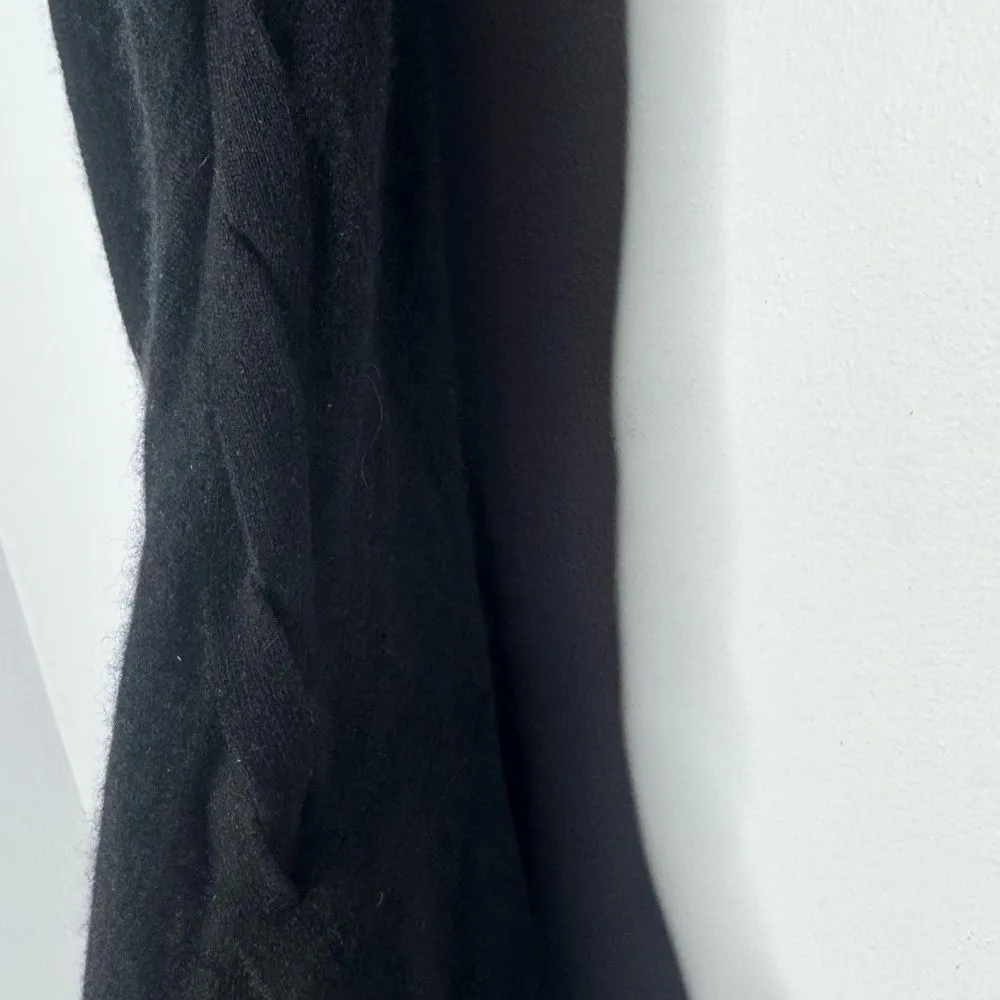 Qi black cashmere sweater dress size large - Image 4