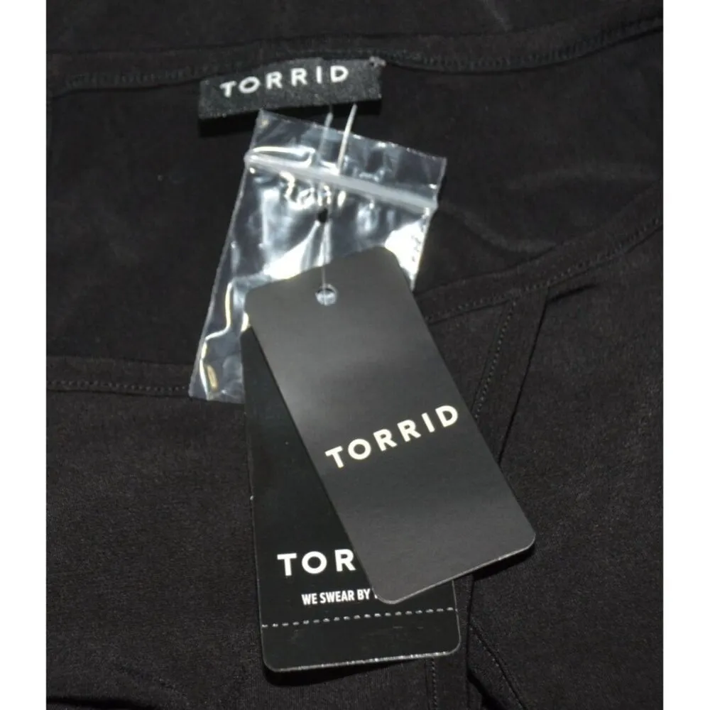 NWT Torrid Black Studio Knit Keyhole Skater Dress Fit N Flare Plus Size 4X - Image 9