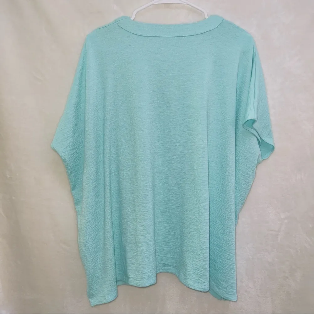Soft Surroundings Petites Patrice Blue Oversized Button Down Top size PS/PM - Image 7