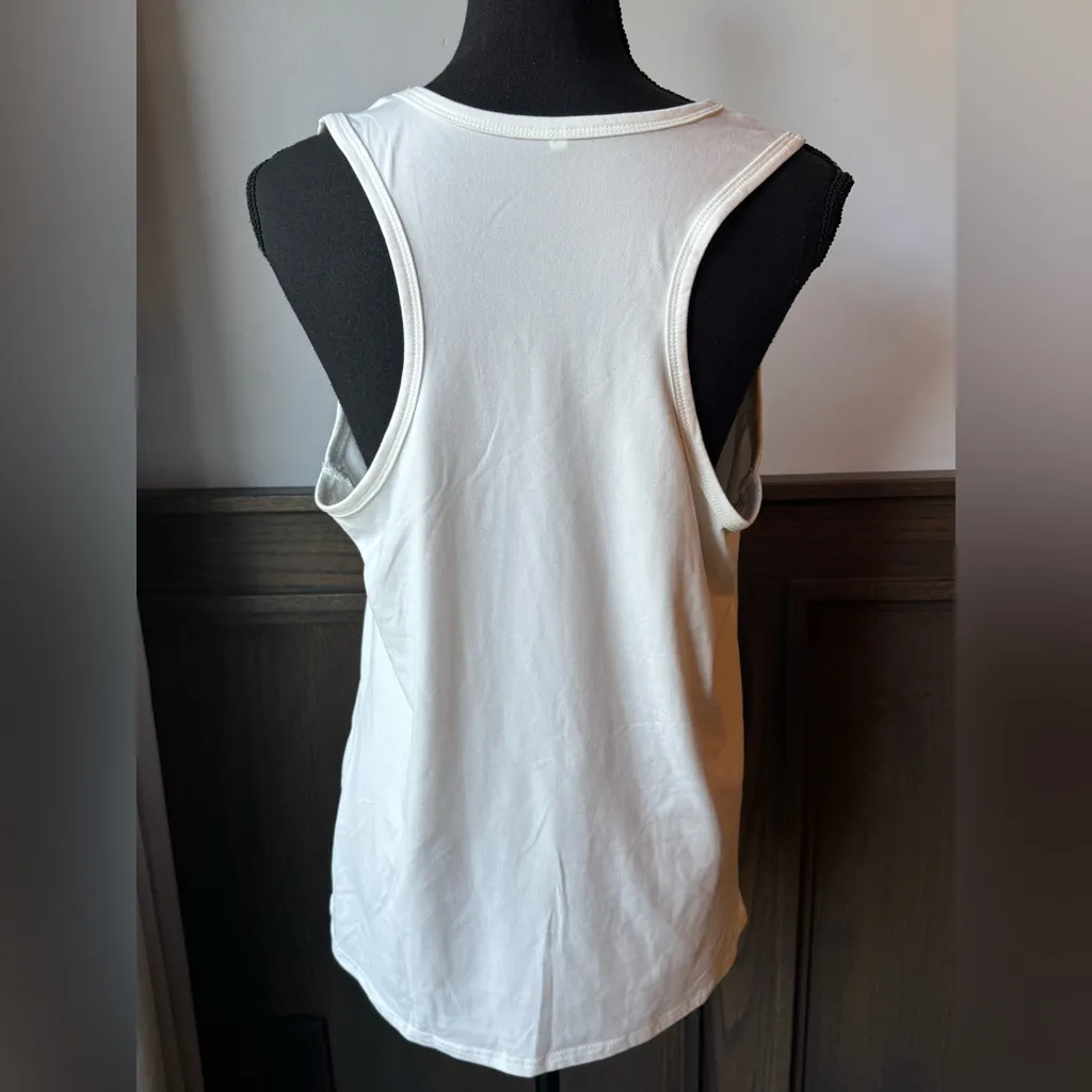 White Graphic Tank Top - Image 3
