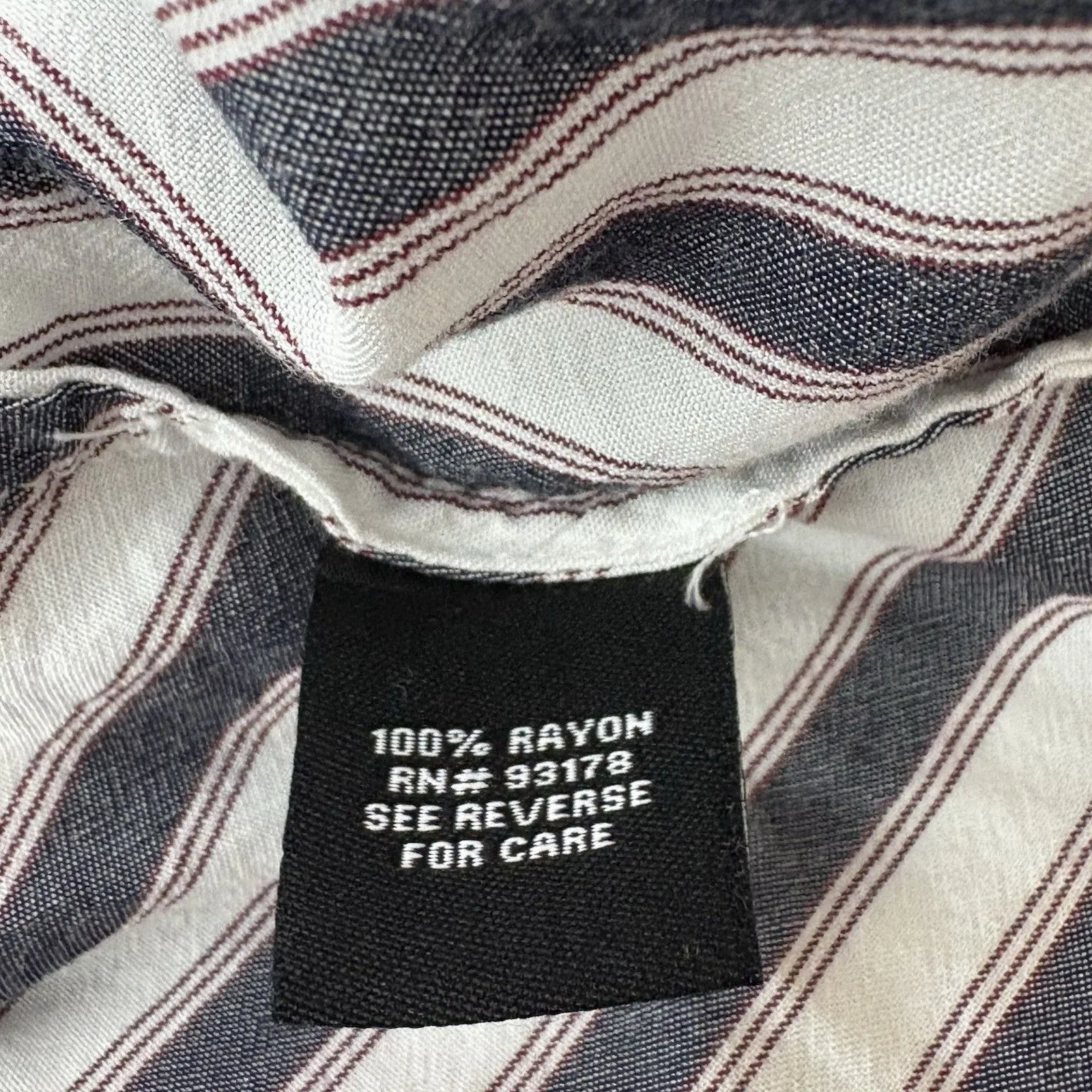 Premise Studio White Stripe Blouse Button Roll Tab Sleeve High Low Hem Sz 1X - Image 5