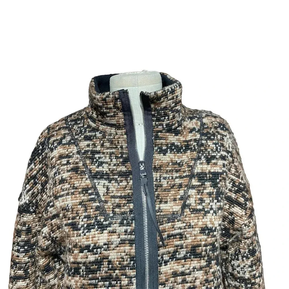 Varley‎ Romar Jacket in Brown Speckle Size XXS - Image 4