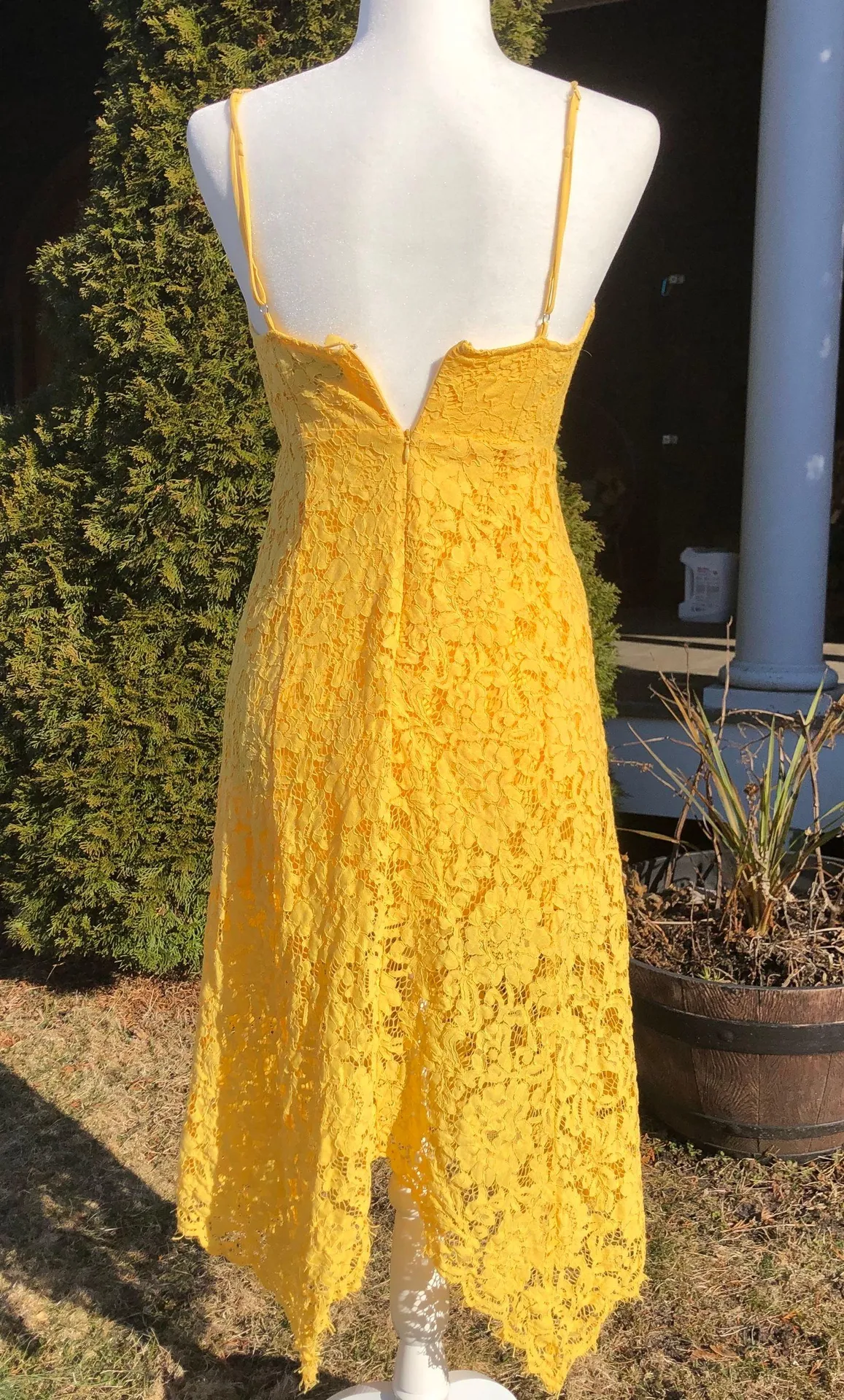 Lulus Yellow Lace Sundress - Image 2
