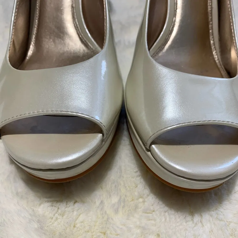 Antonio Melani Pumps Pearl Haleen Patent Leather Sling  Back Shoes Size 9.5 - Image 2
