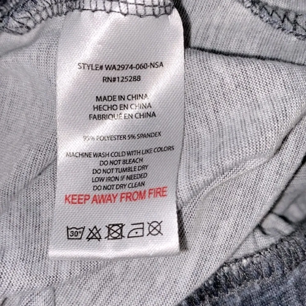 Rae Dunn grey pajama pants size large - Image 3