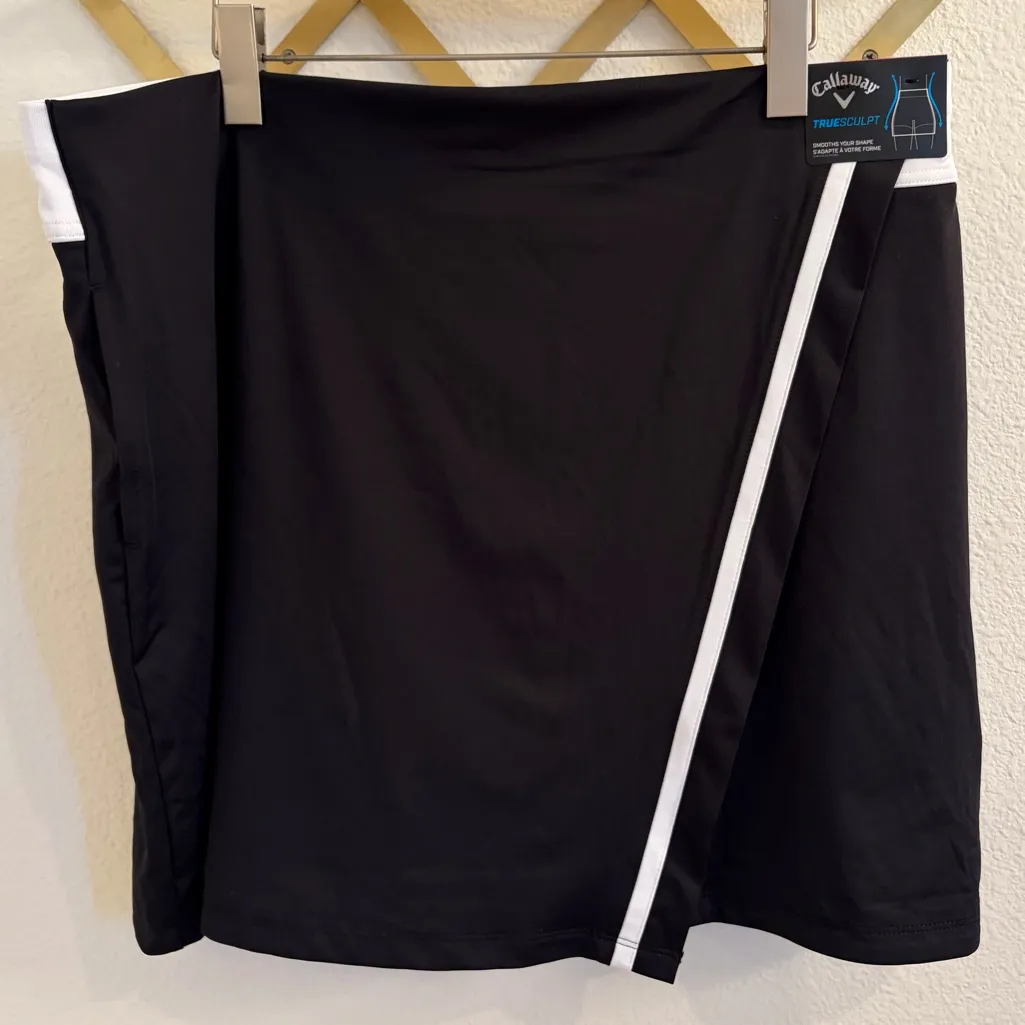 NWT Callaway Ladies Truesculpt Wrap Golf Skort Caviar XXL 18 - Image 4