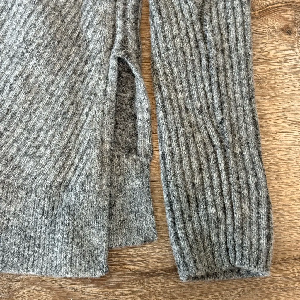 All Saints Terra Open Shoulder Wool Sweater - Image 3