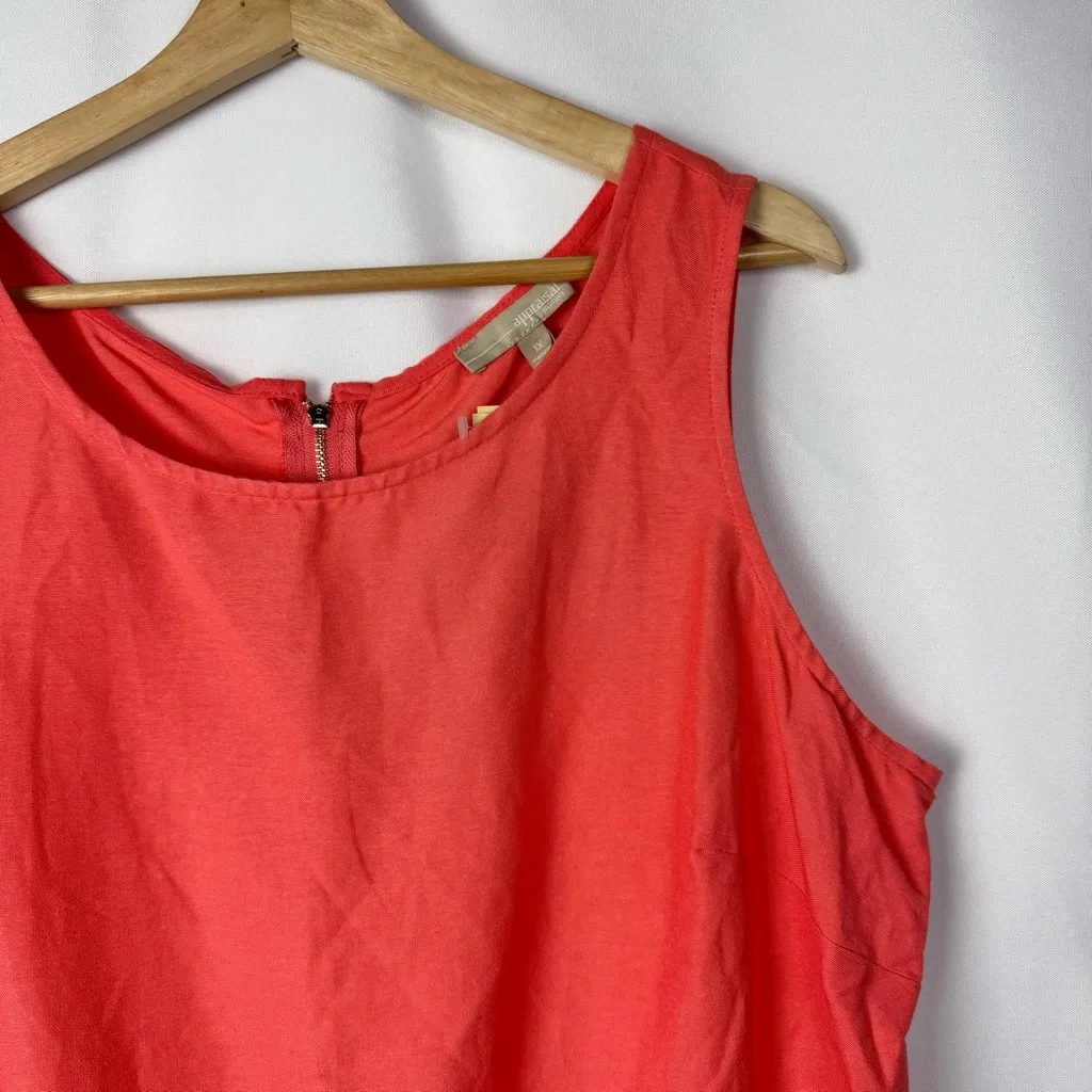 Boutique Appraisal Clothing Coral Lily Linen Sleeveless Top 1X - Image 3