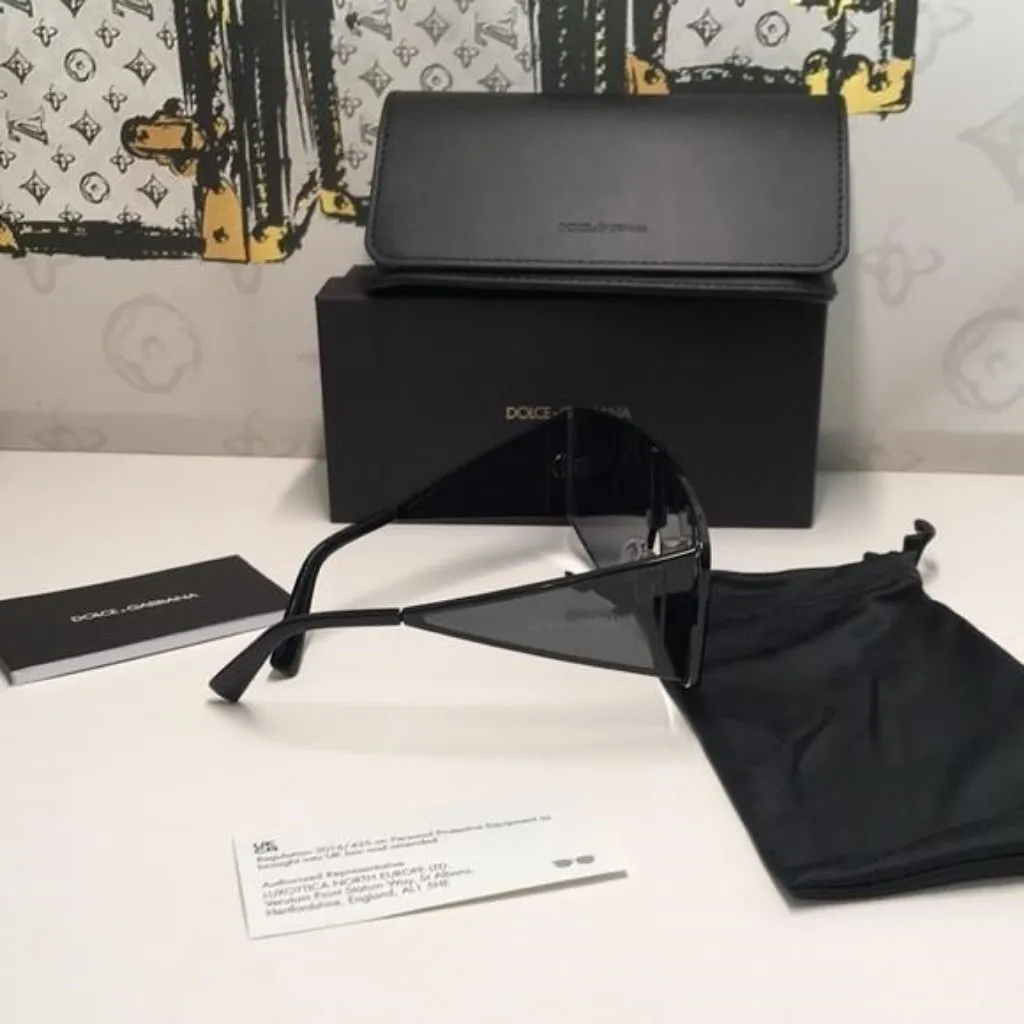 New Authentic Dolce & Gabbana DG2305 Shield Sunglasses - Image 3