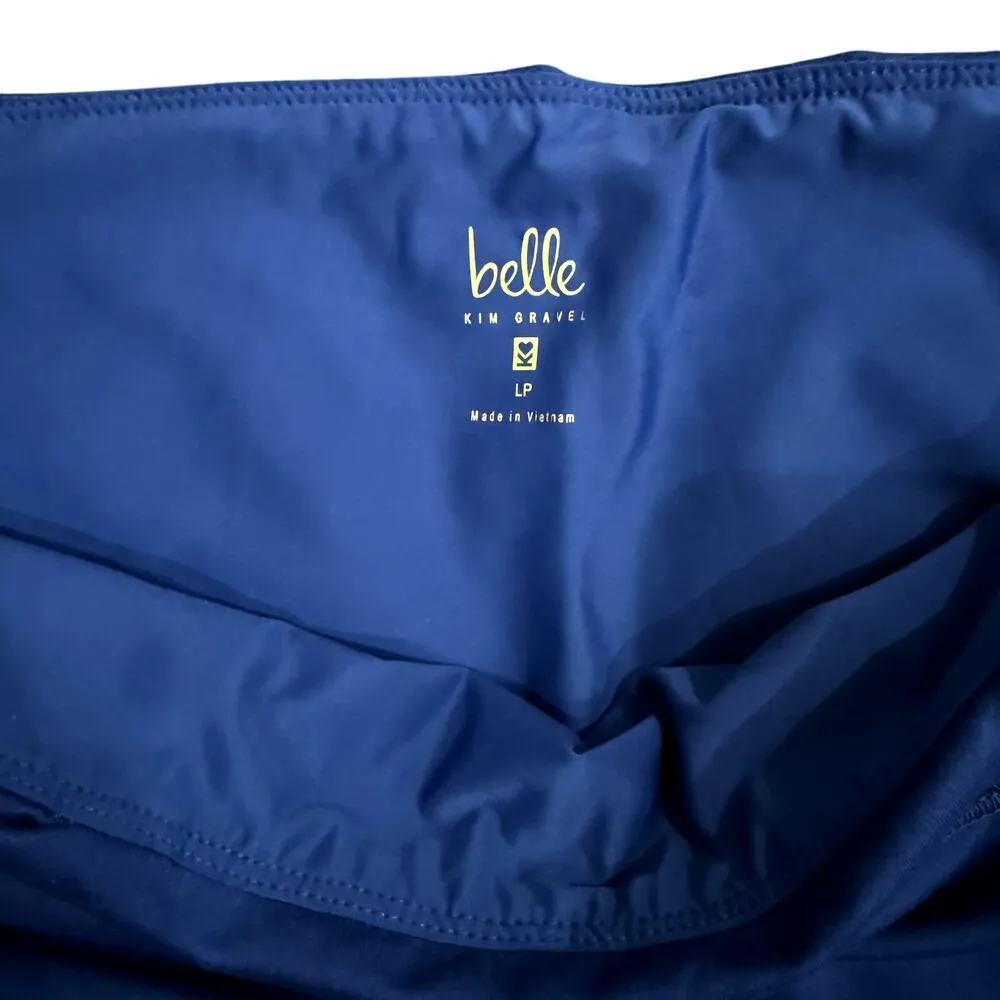 Belle Body by Kim Gravel Petite Phone Pocket Leggings in Estate Blue, Size LP​ Blue - Image 3