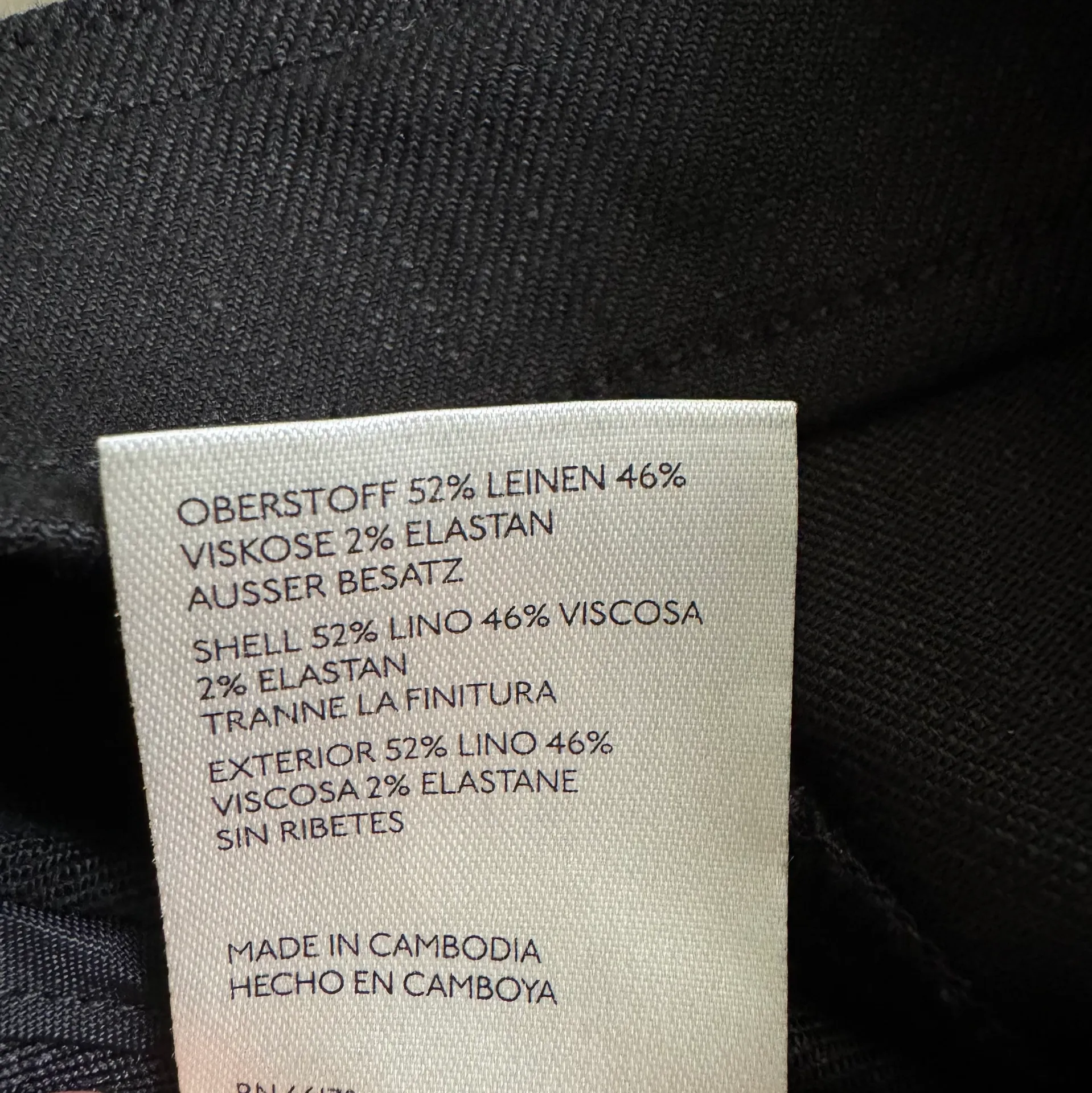 Linen Blend Flare Pants, Size 4 - Image 11