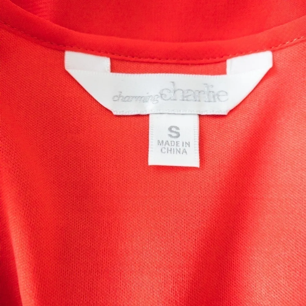 Charming Charlie Red Dress Sz S - Image 5