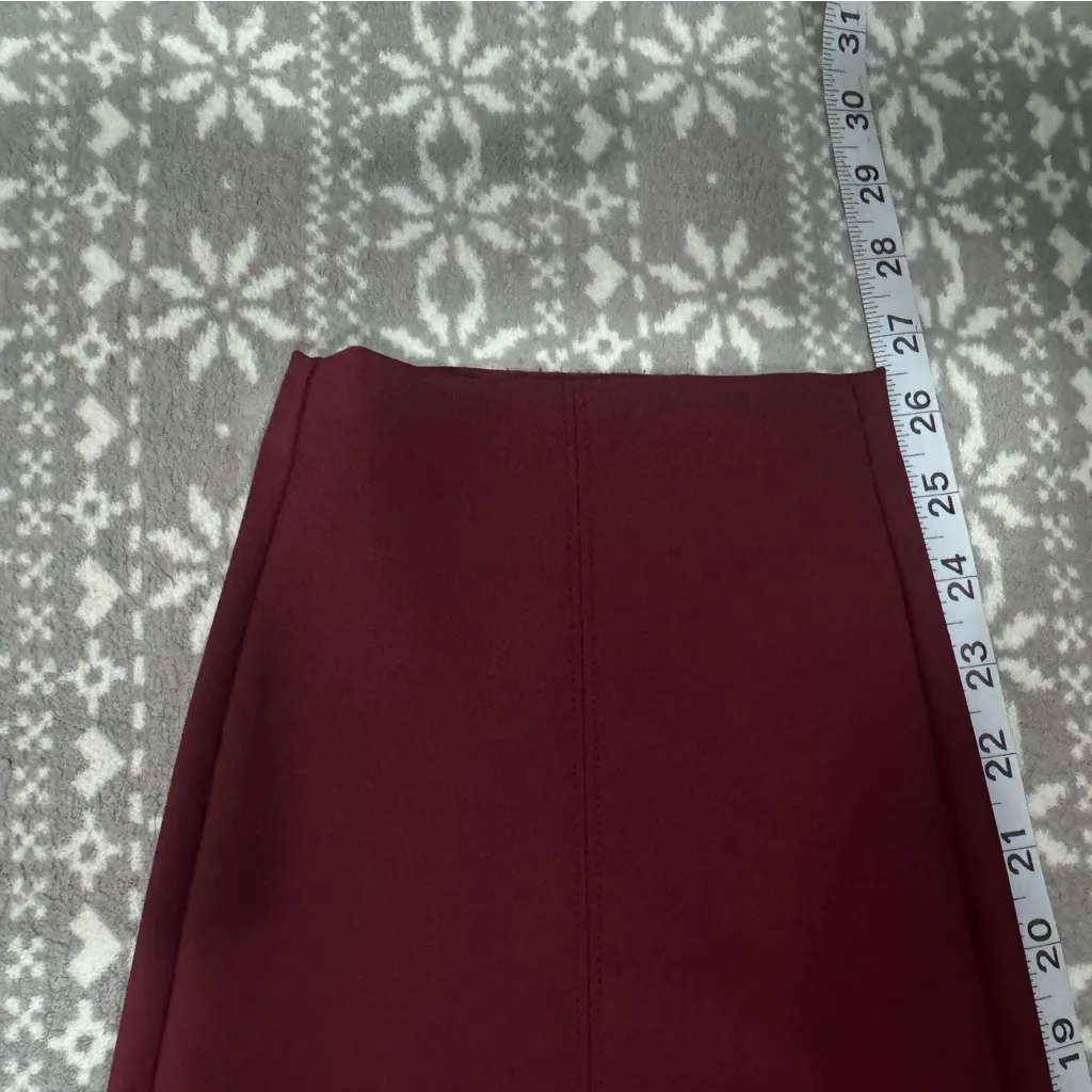New Lane Bryant On-The-Go‎ Slim Ankle Pant Zinfandel Burgundy Size 26 - Image 10