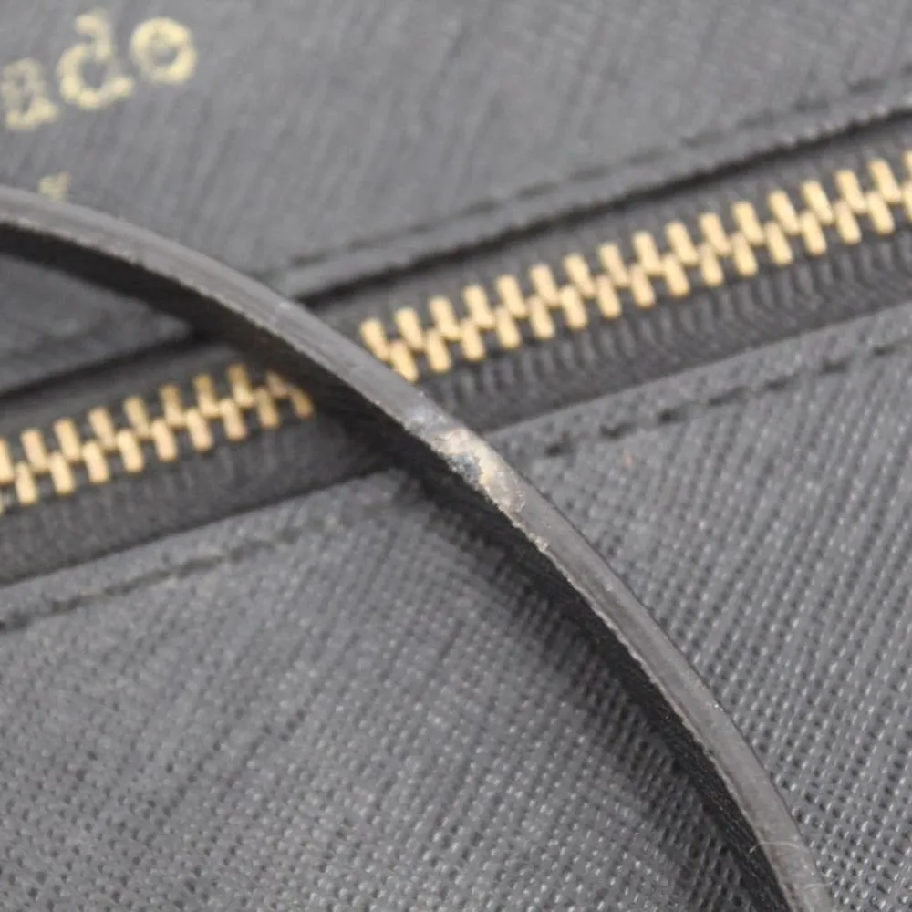 Kate Spade Mikas Pond Bee Saffiano Leather Black Wristlet Wallet WLRU1859 - Image 4