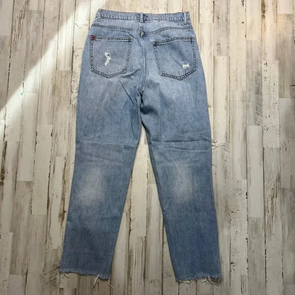 BDG Urban Outfitters Women's‎ Slim Straight Jeans Size 27 Light Blue - Image 4