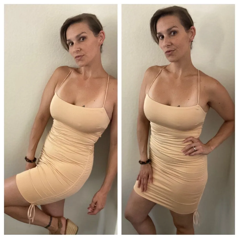 Princess Polly Dress Maeve Mini Beige US 2 Stretch Party - Image 4