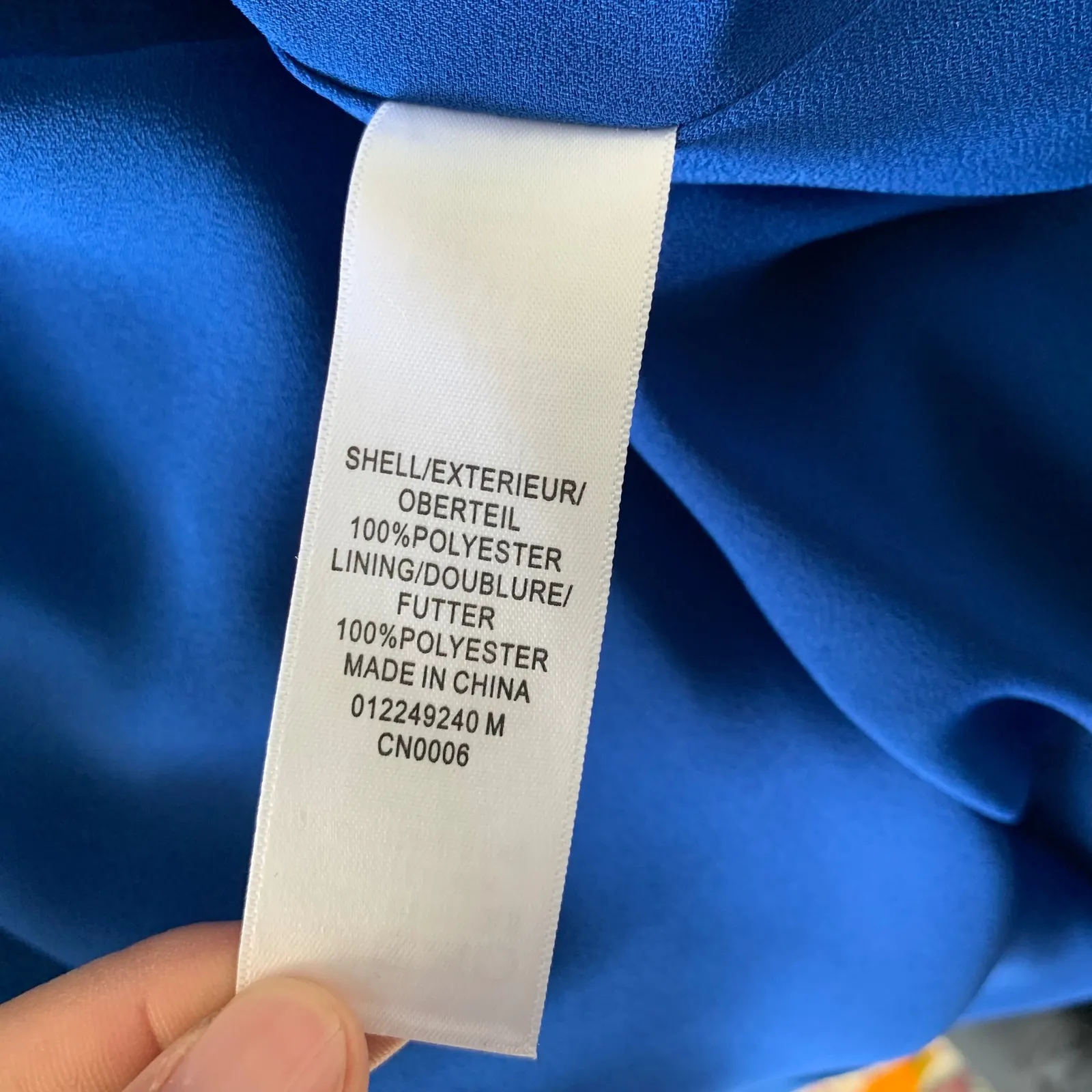 Adrianna Papell royal blue asymmetrical ASO dress‎ celebrity favorite sz 6 guest - Image 8