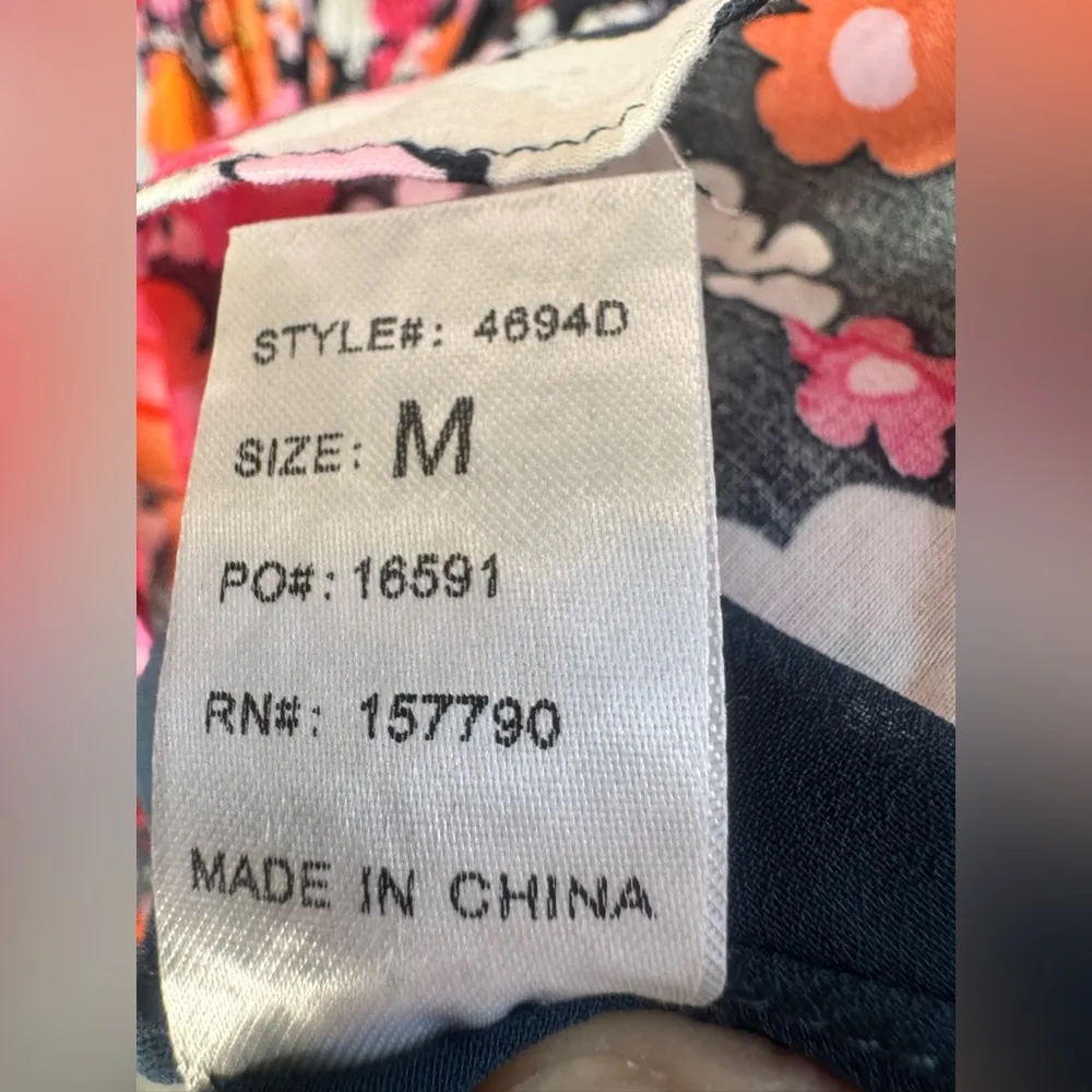 PINCH Beautiful Floral Dress with smocked waist and flutter sleeve - Image 5