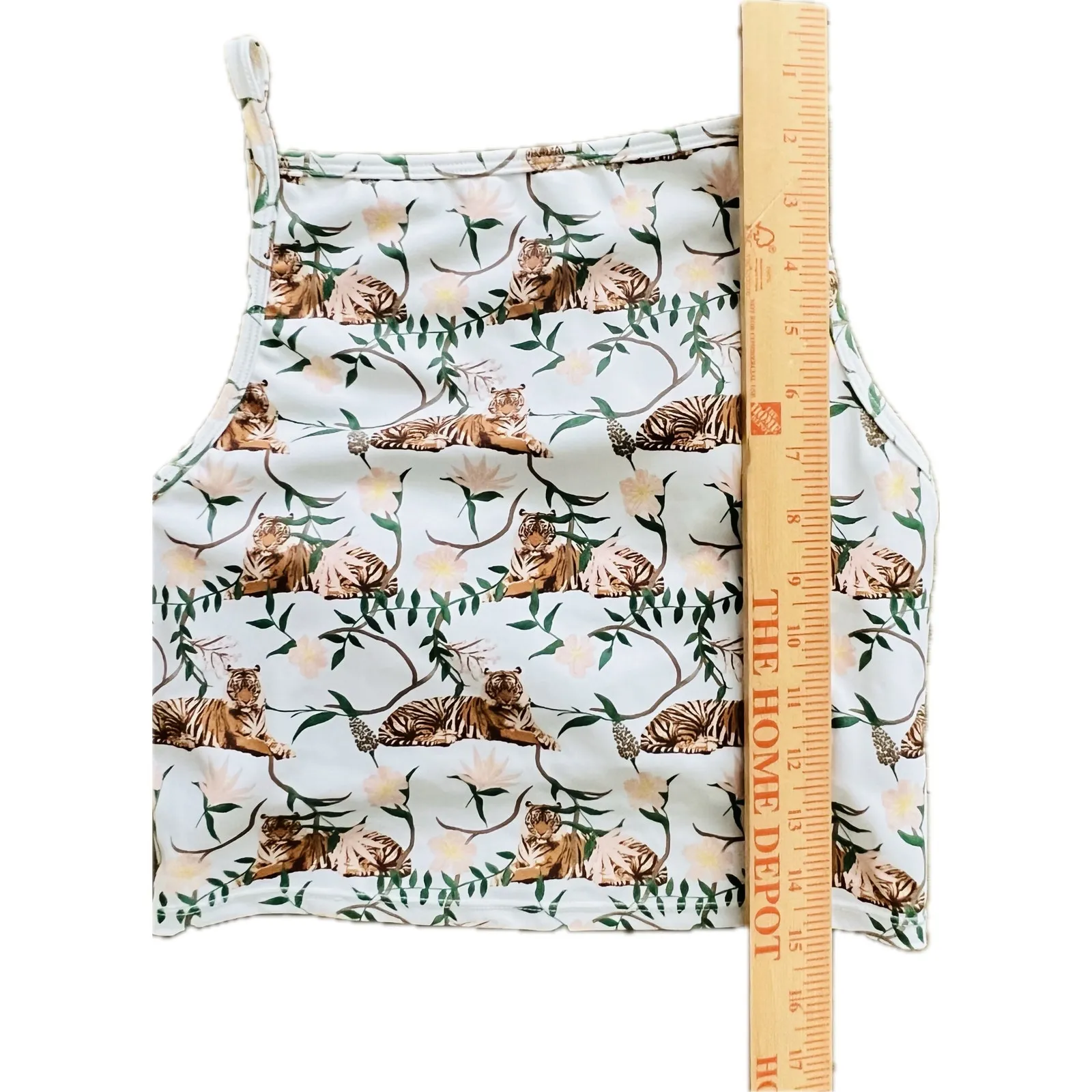 Kortni Jeane Squares Up Tiger Jungle Tropical S Swimsuit Bikini Beach Swim Surf - Image 4