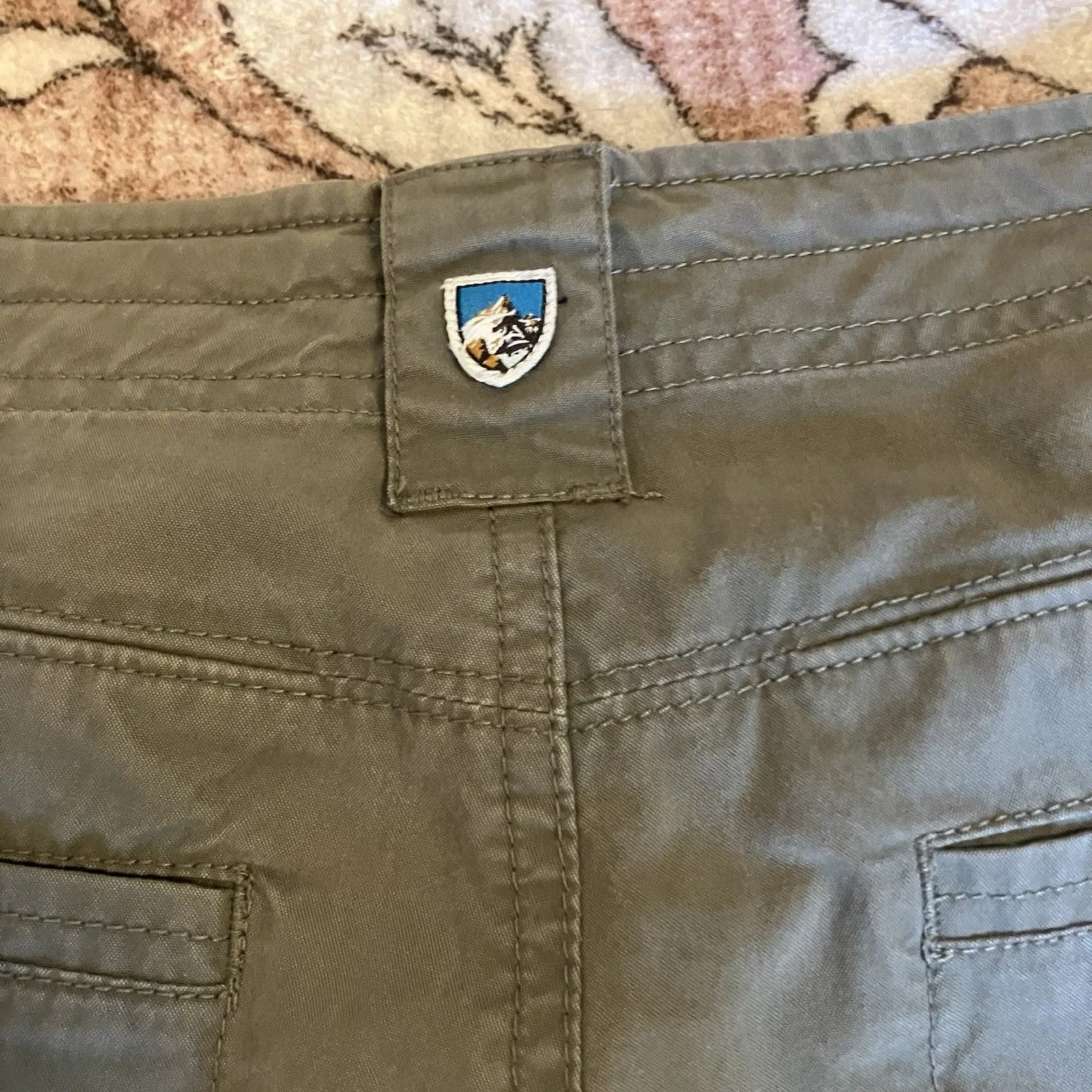 Kuhl Shorts Womens 6 Green Splash 9.5 Inseam Hiking Cargo Outdoor Camping Trail - Image 6