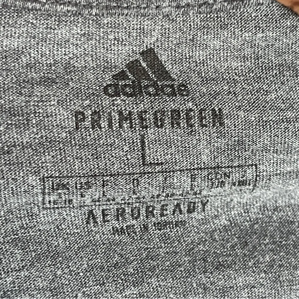 ADIDAS | Gray Three Stripe Aeroready Primegreen  Gray Tank Top Sz L - Image 9