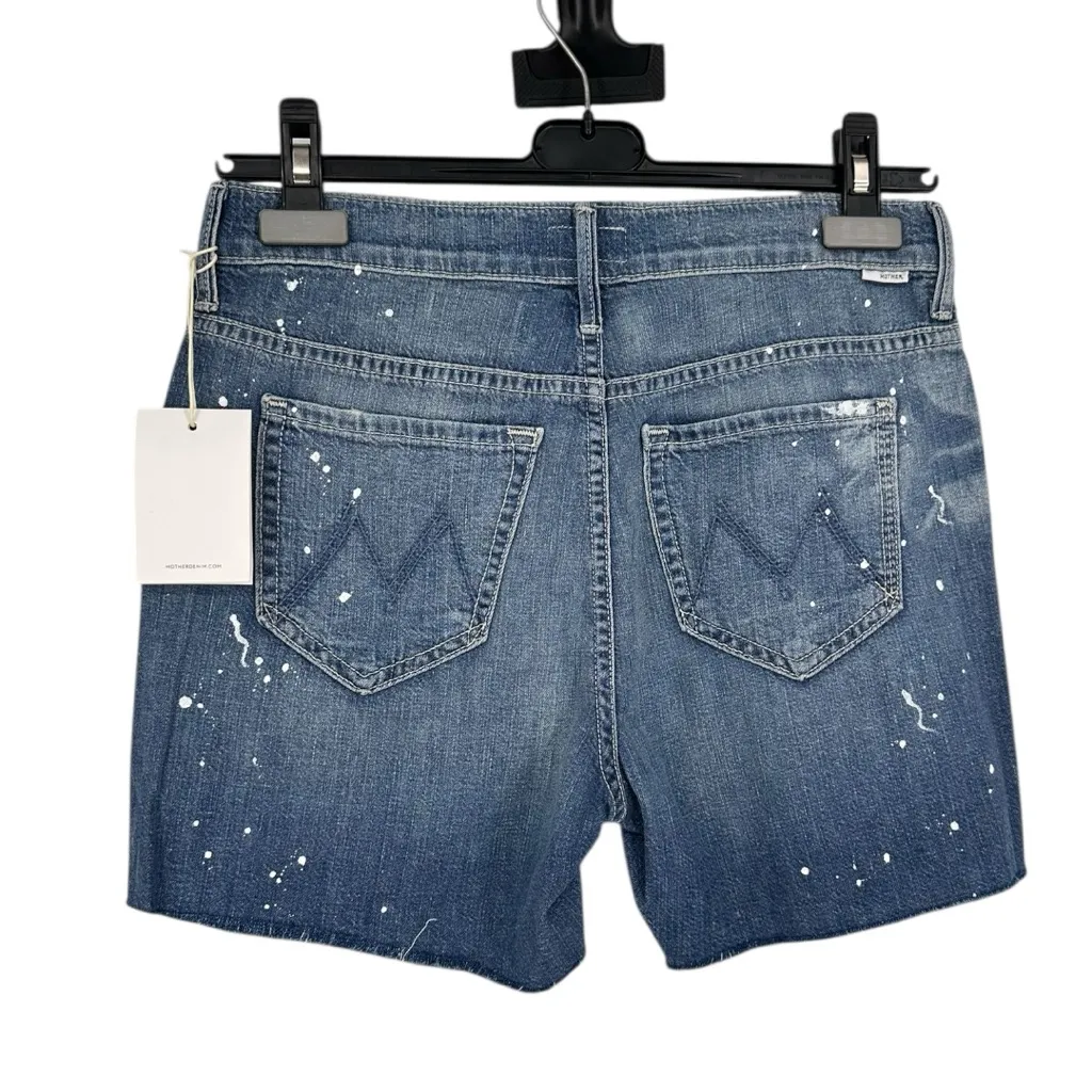 MOTHER The Nomad Fray Short in First Star I See Tonight Wash size 24 Splatter Blue - Image 9