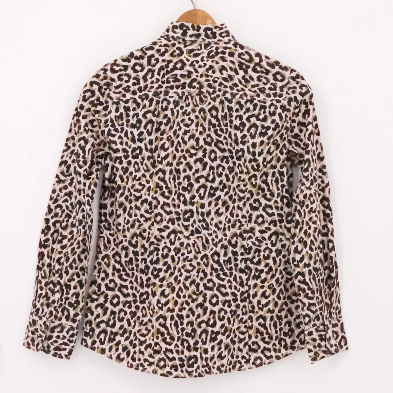 J Crew Leopard Print Button Shirt Womens Animal Print Office Casual Size S - Image 6