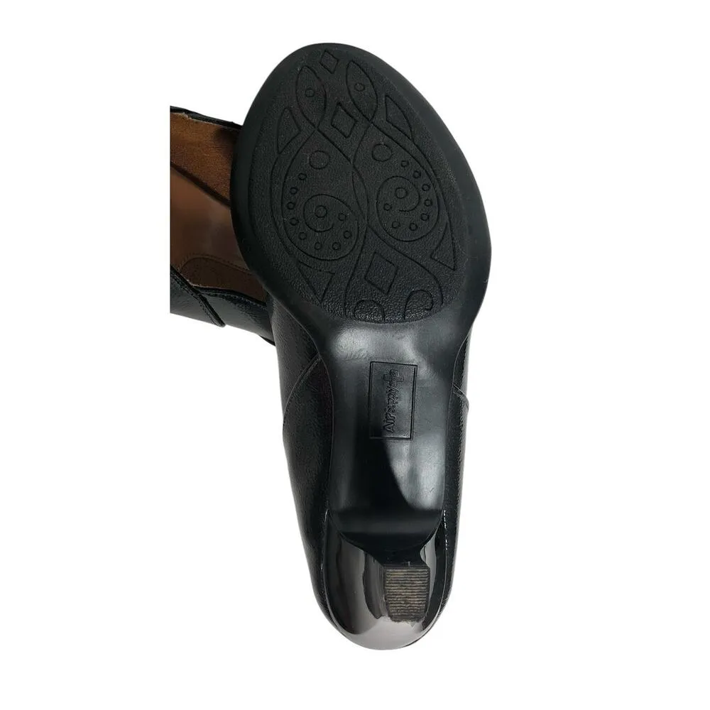 Air Supply Marilyn Dress Black Peep Toe Comfort Shoes Pumps Heels Womens Size 7W - Image 10