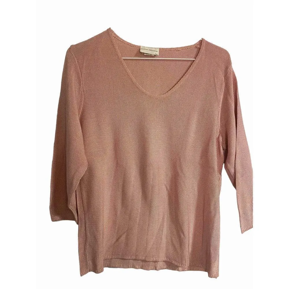 Sarah Arizona size XL rose colored
Vneck sweater made of imported yarn Pink - Image 6