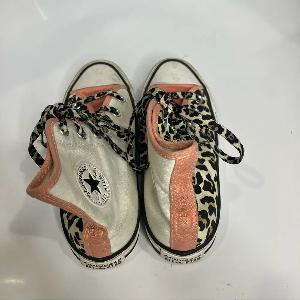 Converse all star animal print color block hightop sneakers women’s size‎ 5 - Image 5