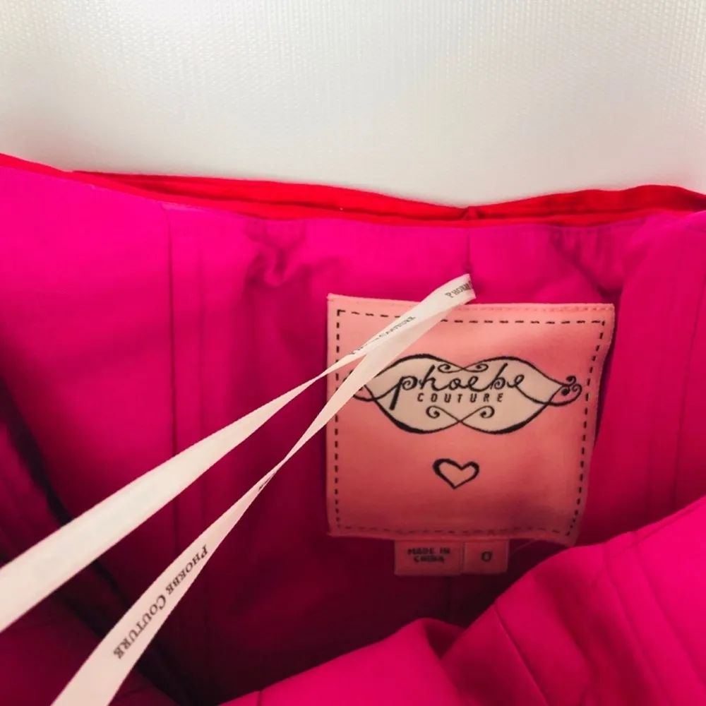 PHOEBE COUTURE | Pink & Red Mini Dress - Image 3