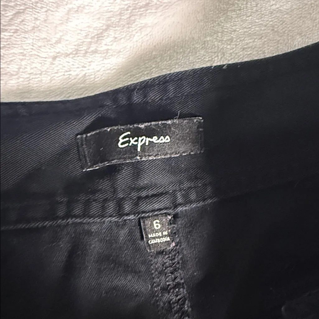 Express High Waist Black Women's Shorts - Image 2