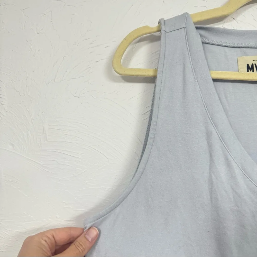 Madewell Grey Sleeveless Casual Romper Womens L Cinch Waist Summer Beachy - Image 6