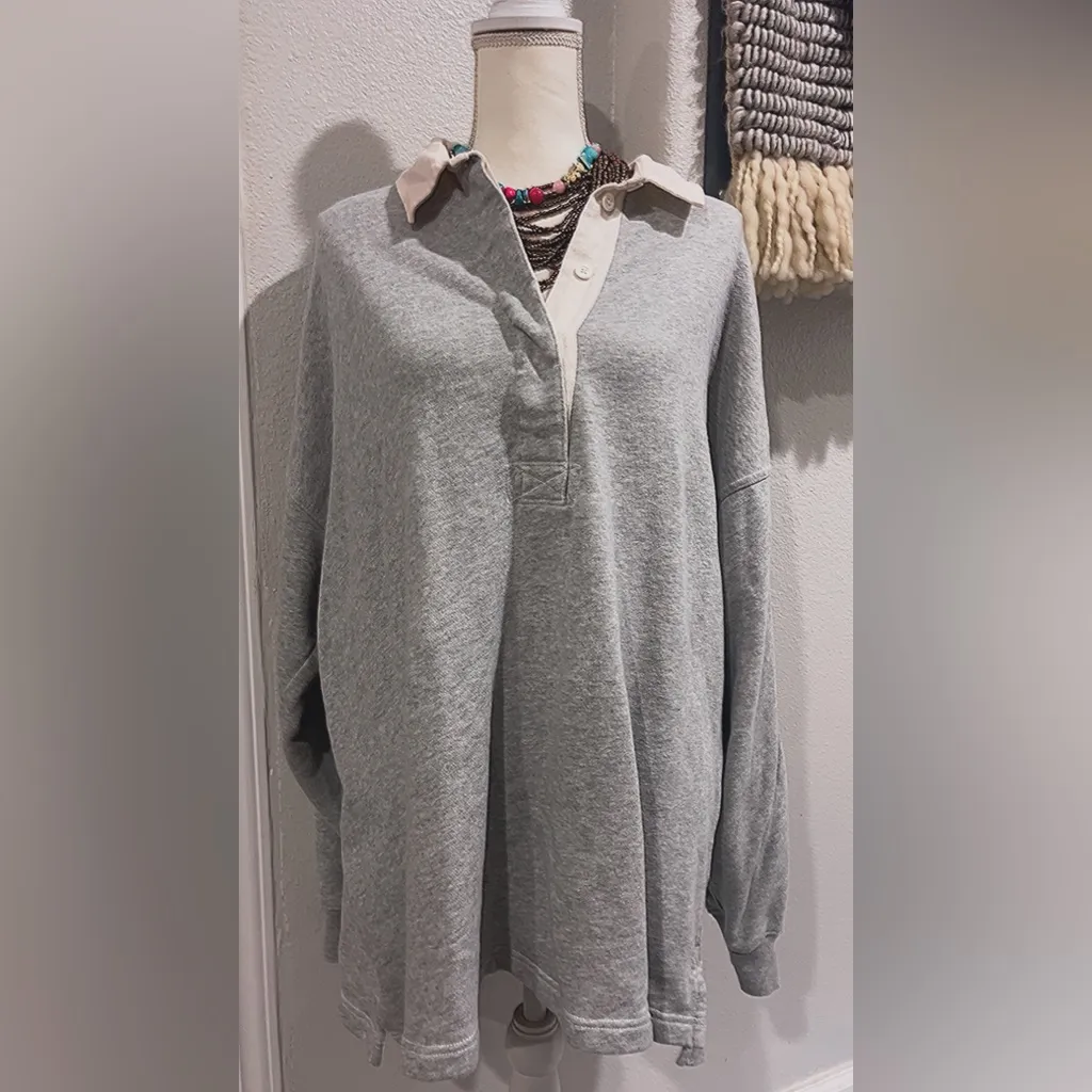 Aerie collard oversized sweatshirt - Image 5