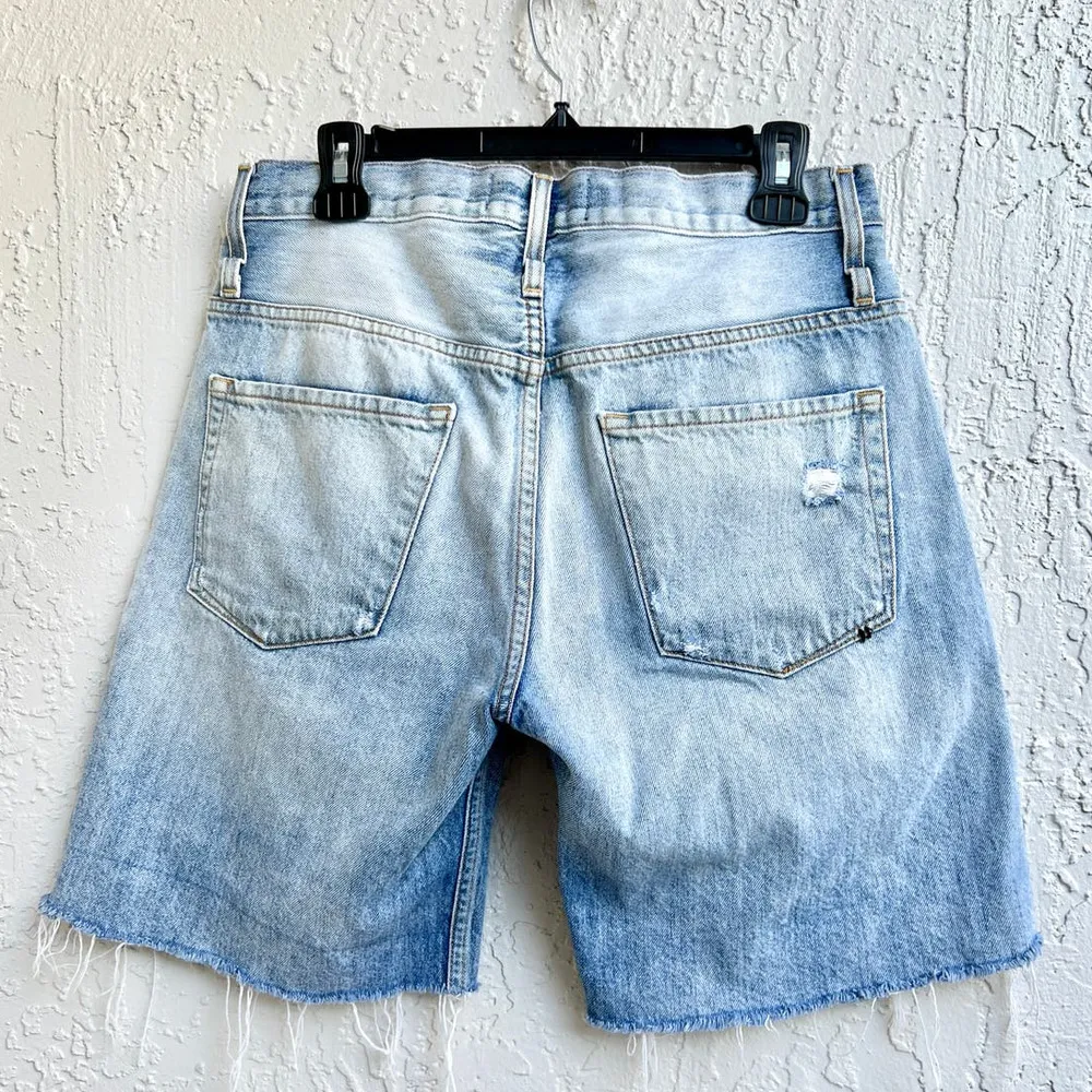 Calvin Rucker Love Me Super Salt Distressed Denim Boyfriend Short Blue Women 29 - Image 6