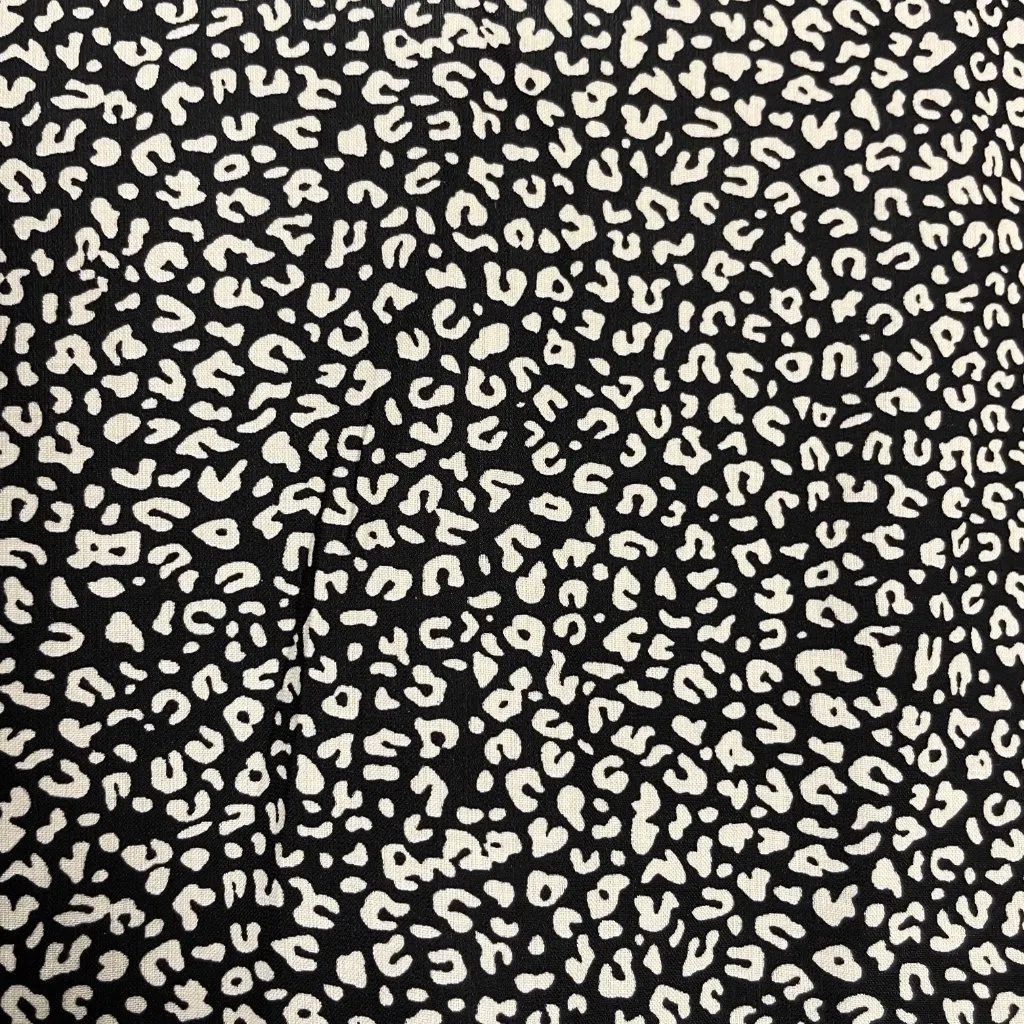 Princess Polly New Mood Top Tie Front Deep V Size 8 Animal Print‎ Balloon Sleeve - Image 11