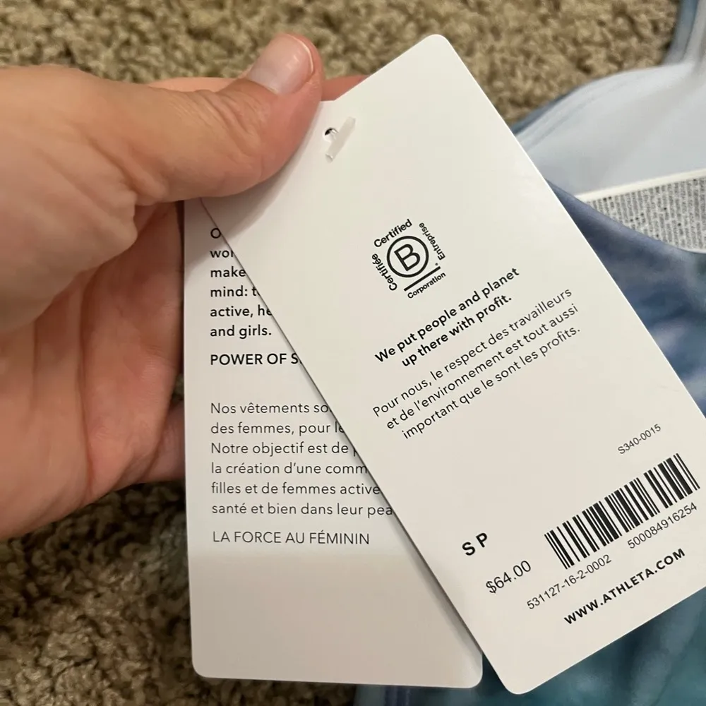 Athleta NWT Conscious Crop Printed A-C, Sz S - Image 7