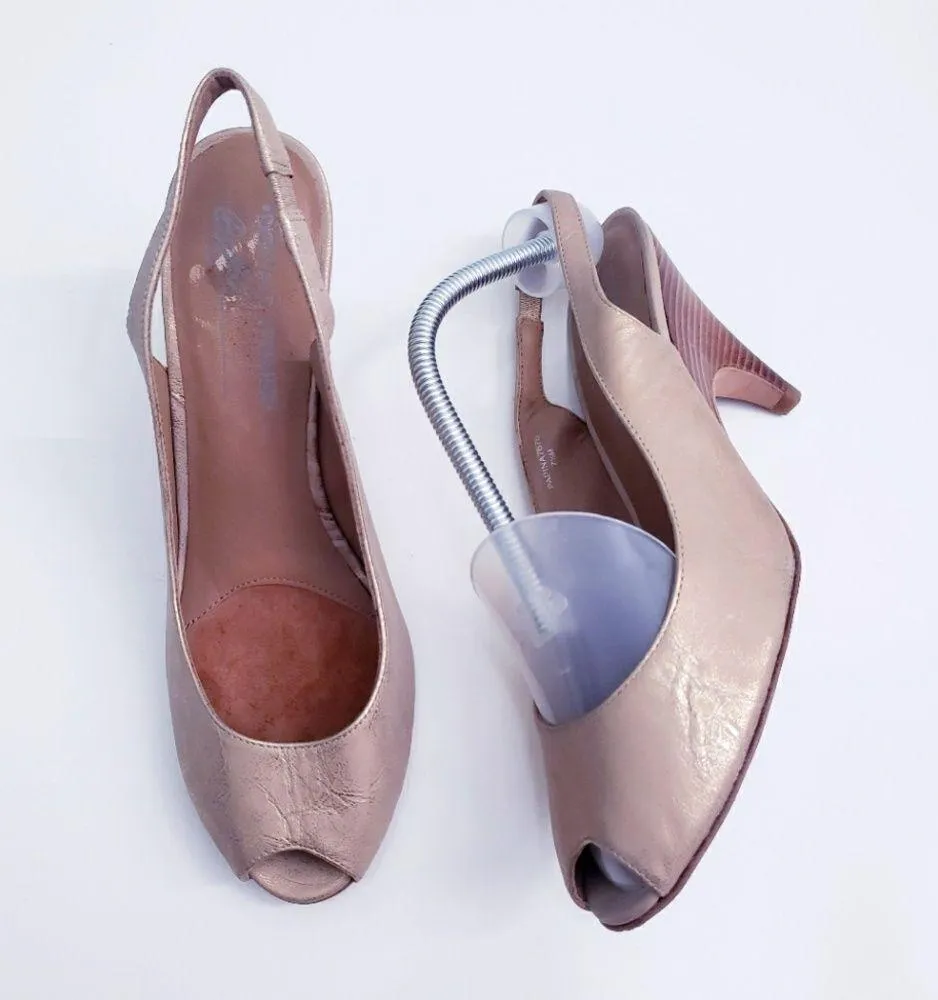 Donald J. Plunder Papina Slingback Kitten Heels Gold Size 7.5 - Image 2