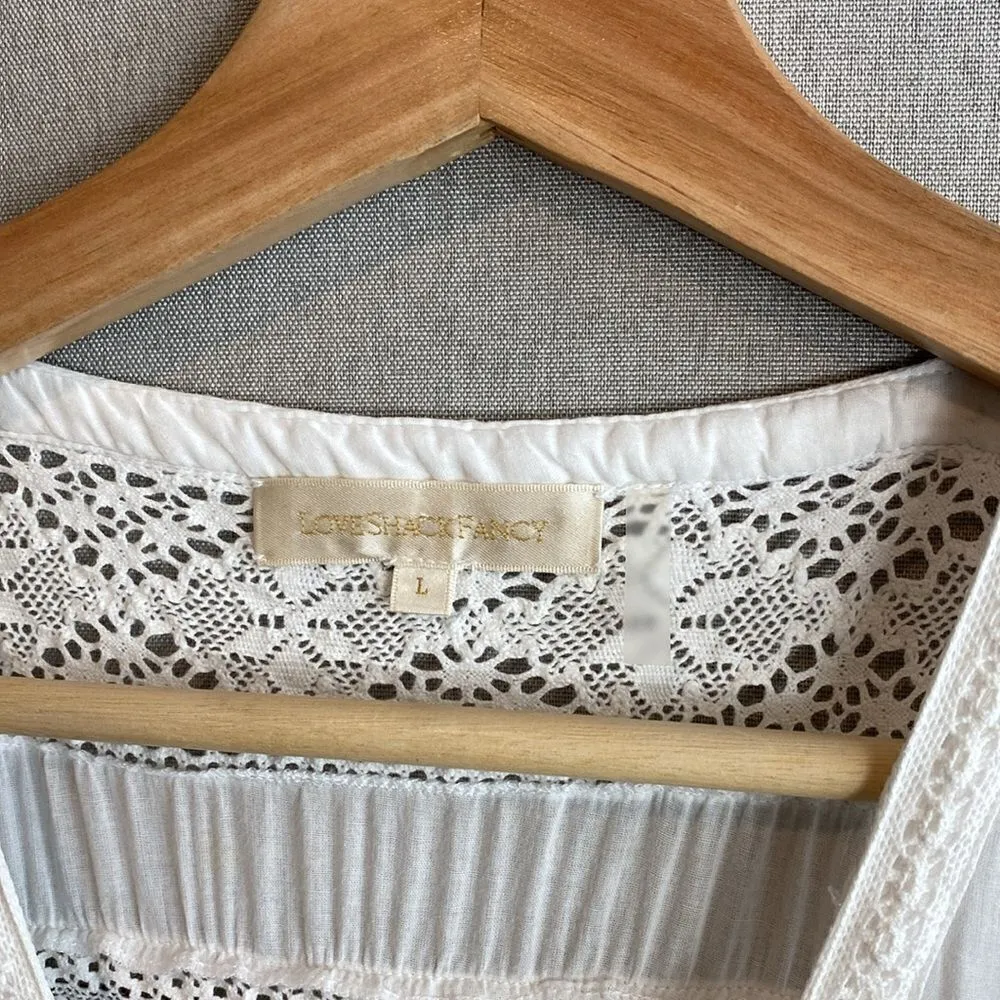 Love Shack Fancy Edie button down square neck maxi dress - Image 7