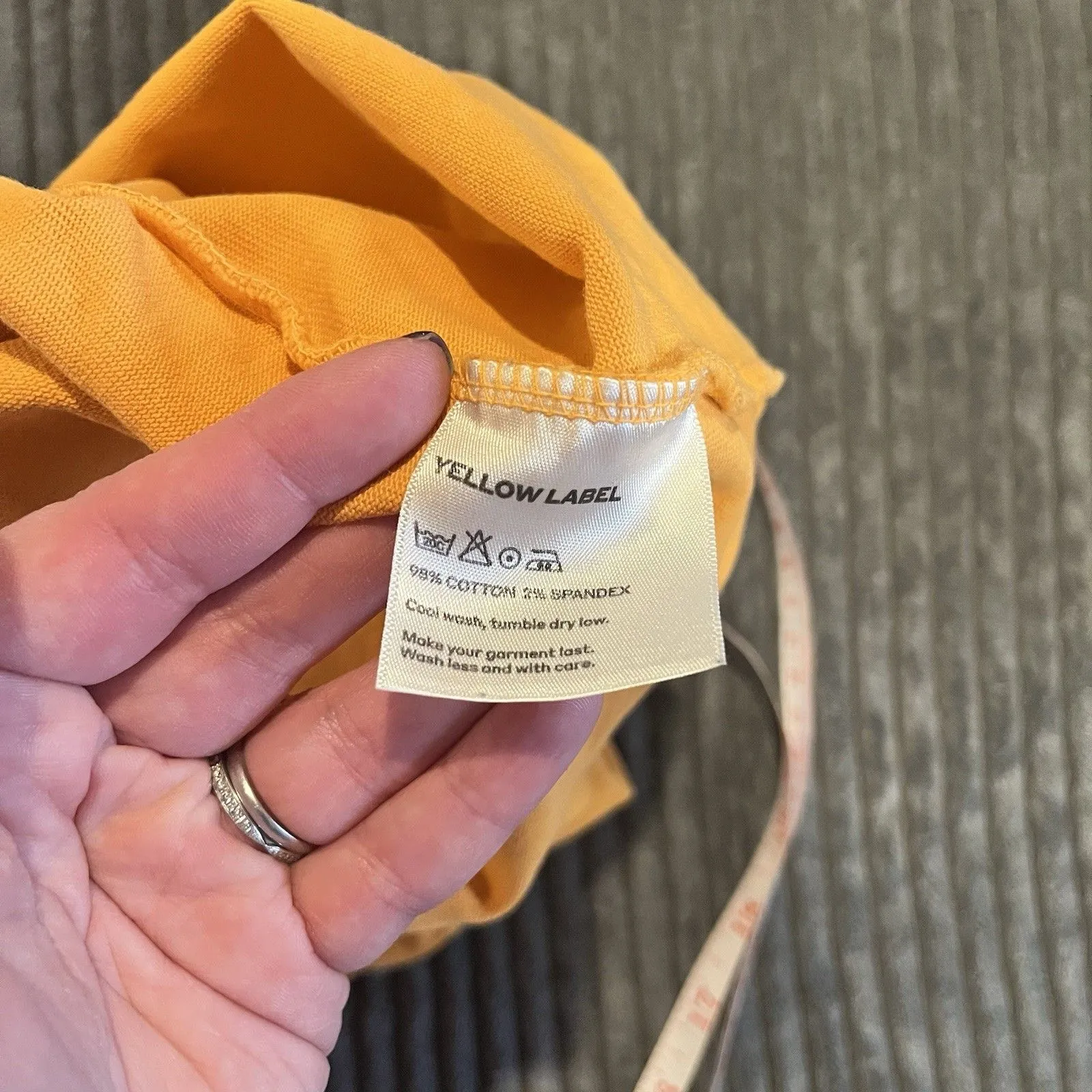 Yellow the Label Sweatshirt Womens XS Cropped Relaxed Fit Made in Canada - Image 5