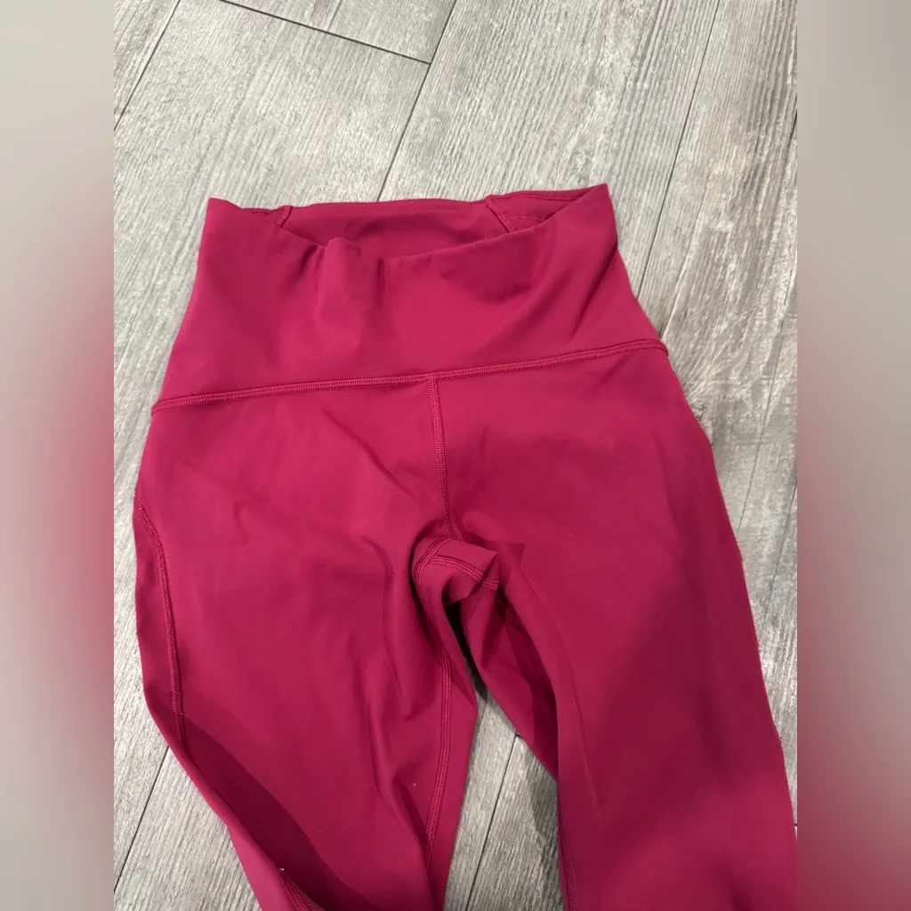 Lululemon Athletica Burgundy Leggings - Image 11