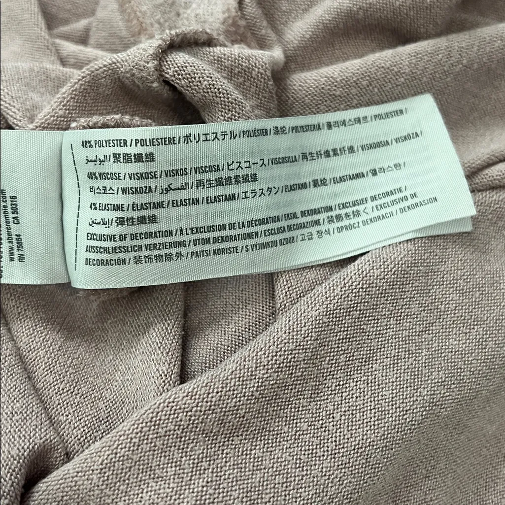 Abercrombie Scoopneck Long Sleeve TShirt Pink Size XL - Image 8