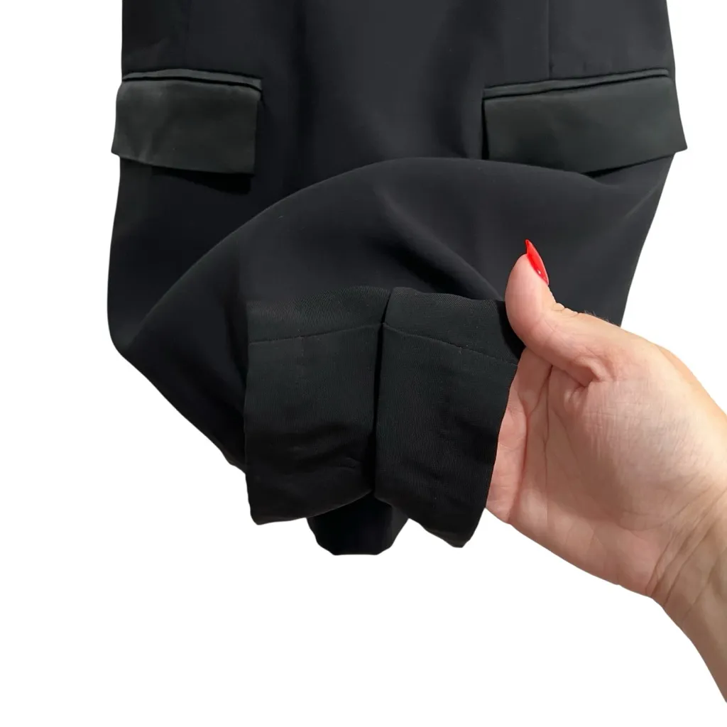 Amanda Uprichard Lucienne Strapless Skort Romper Dress In Black & Ivory - Image 7