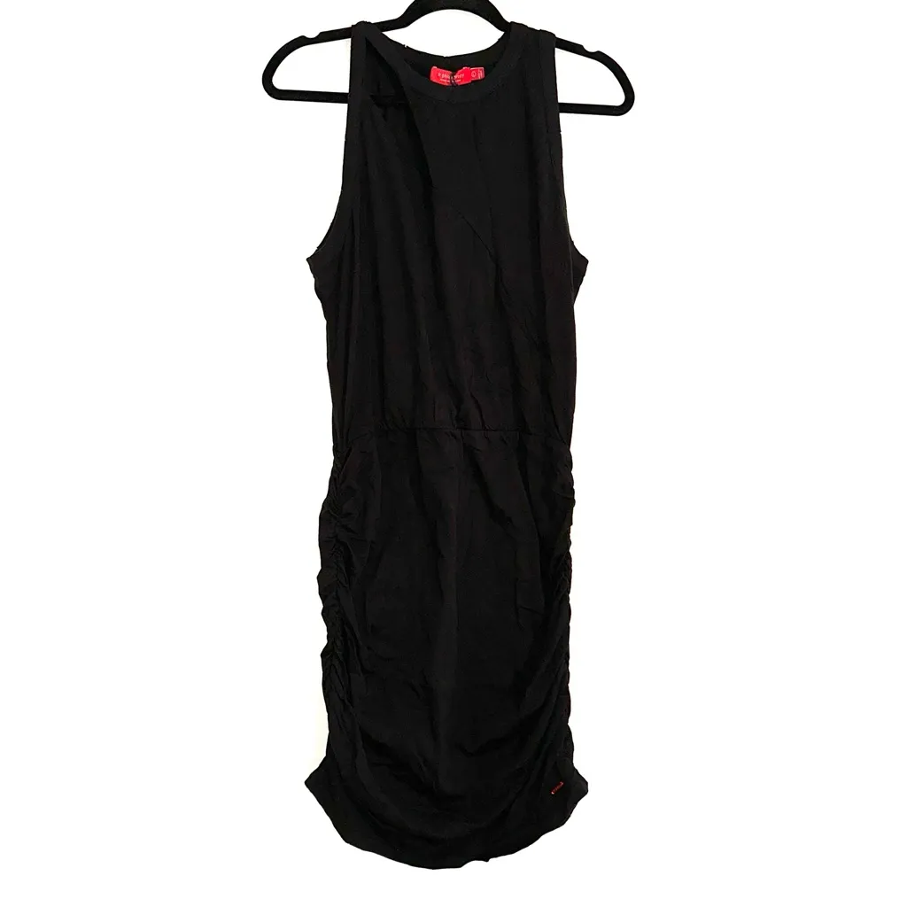 NWT n:Philanthropy Charley Cut Out Sleeveless Ruched Black Mini Dress SMALL - Image 3