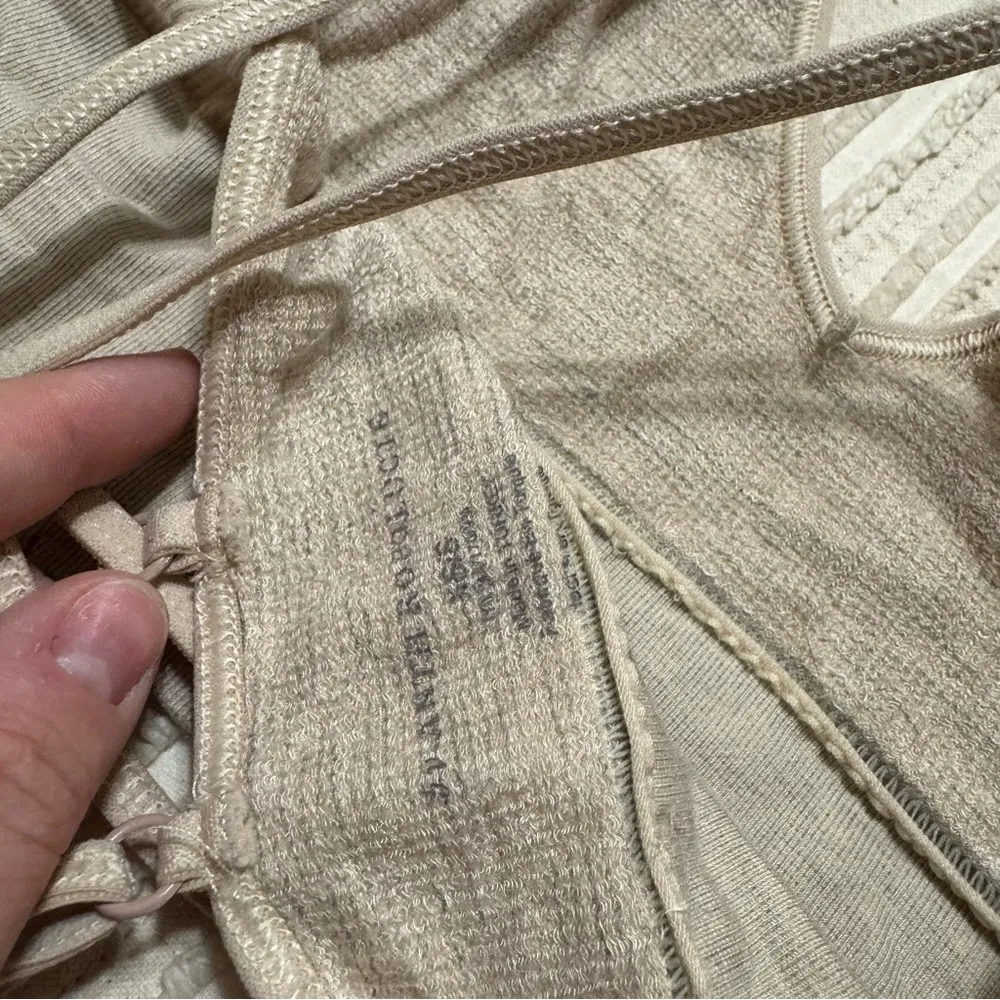 A by Anthropologie Jennie Seamless T Back Bralette Gray Size undefined - Image 5