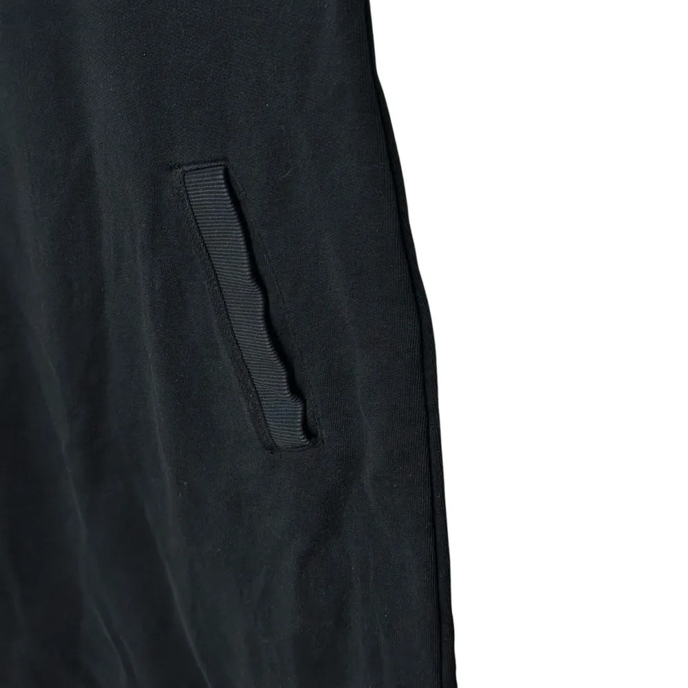 LILLY PULITZER Size Small Beach Comber Sweatshirt Mini Dress Pullover Black Knit - Image 4